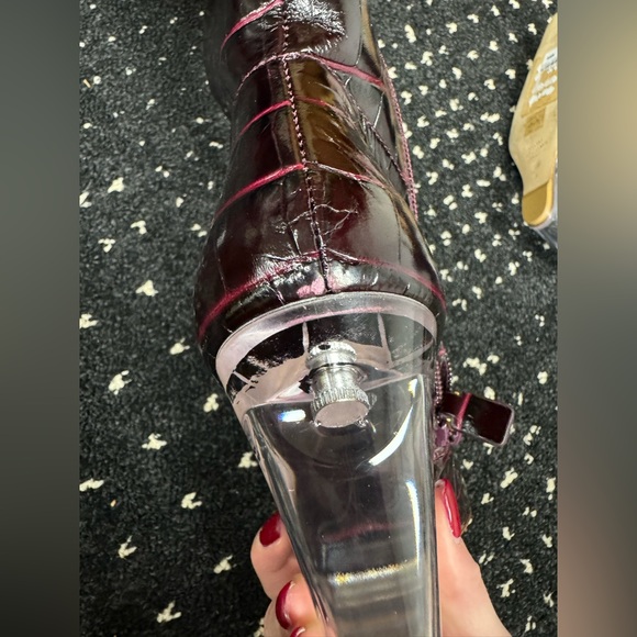 Stuart Weitzman Lucite Croc Over the Knee Boots - Picture 4 of 15